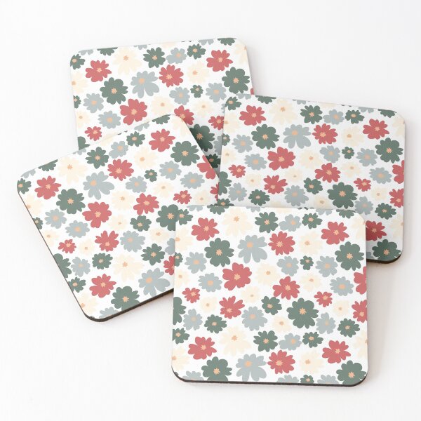 Item preview, Flowy Floral Sage Green and Terracotta designed and sold by kindtoearth.