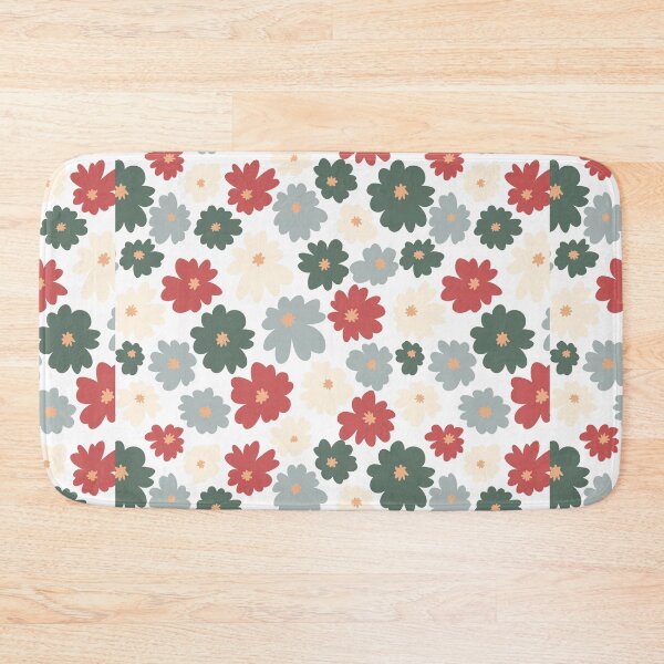 Item preview, Flowy Floral Sage Green and Terracotta designed and sold by kindtoearth.