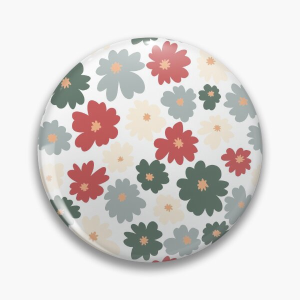 Item preview, Flowy Floral Sage Green and Terracotta designed and sold by kindtoearth.