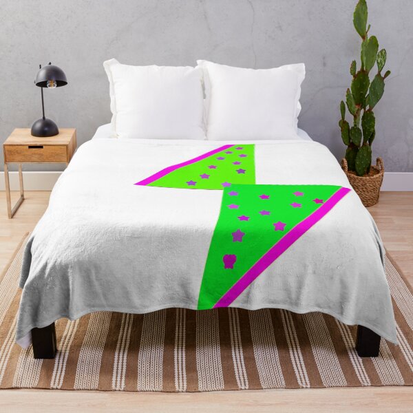 Item preview,  BOHO GREEN PINK STAR LIGHTING BOLT  designed and sold by RetroPlaceee.