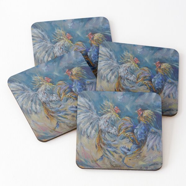 Item preview, A bright strong duel of fighting roosters. designed and sold by Elena Reutova.