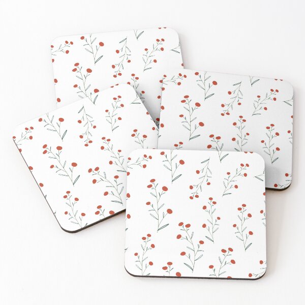 Item preview, Delicate Flowy Floral Sage Green and Terracotta designed and sold by kindtoearth.