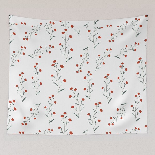 Item preview, Delicate Flowy Floral Sage Green and Terracotta designed and sold by kindtoearth.
