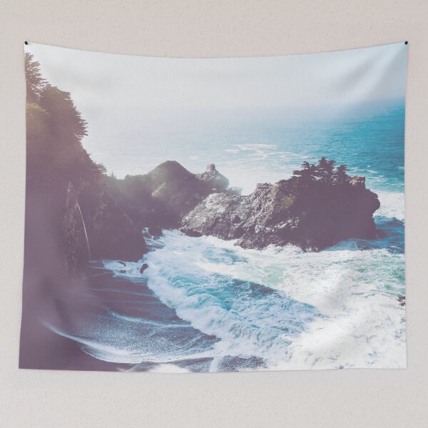 Item preview, Pastel ocean cliff view designed and sold by Yulia Sh.