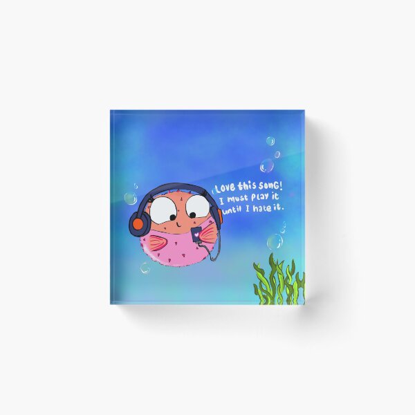 Item preview, Happy Puffer fish  designed and sold by All That Jazz Store.