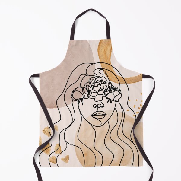 Item preview, Abstract Floral Woman Face Line Illustration, Minimal Face Drawing In Lines, Printable Rose Gold Fashion Sketch designed and sold by OneLinePrint.