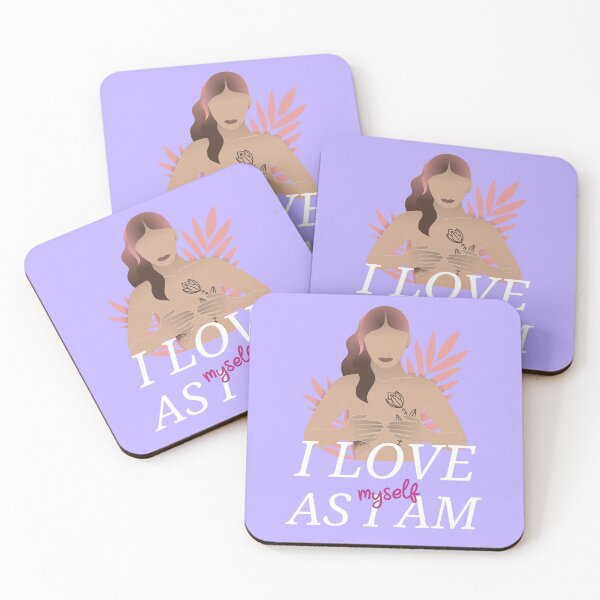 Aperçu de l'œuvre Je m'aime comme je suis, je m'aime beaucoup, je m'aime tous les jours, je m'aime pour qui je suis créée et vendue par Imakeyouhappy.