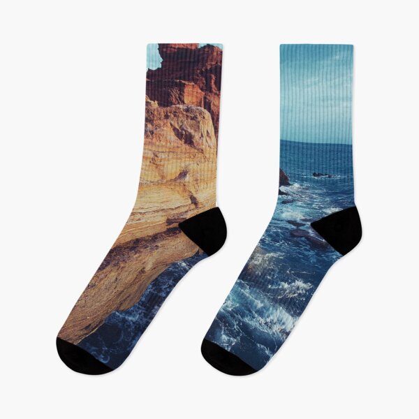 Item preview, Colorful ocean cliff view designed and sold by Yulia Sh.