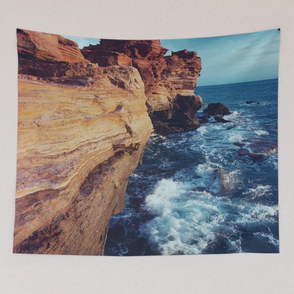 Item preview, Colorful ocean cliff view designed and sold by Yulia Sh.