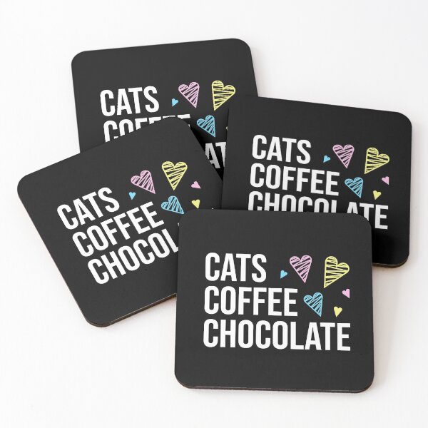 Item preview, I Love Cats Coffee and Chocolate ( white text) designed and sold by dass-art.
