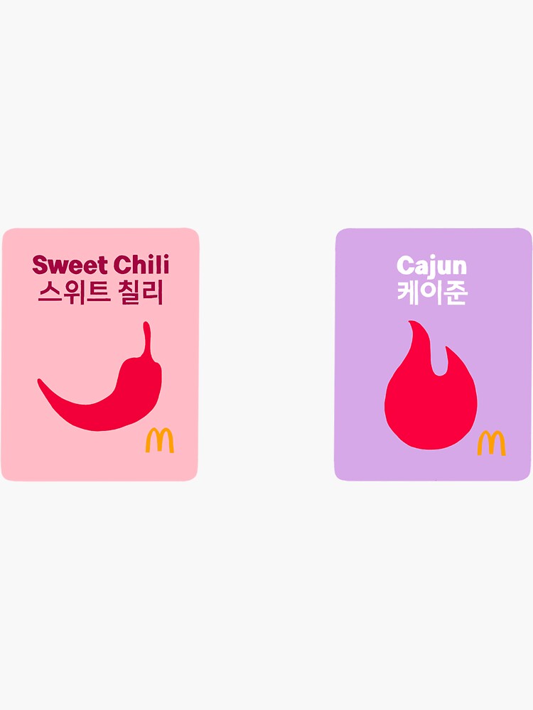 "BTS x McDonalds Sauce" Sticker by hayyzii | Redbubble