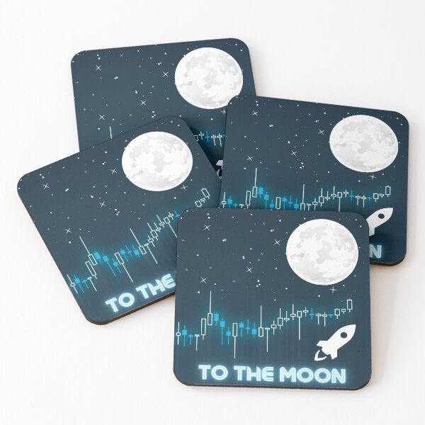 Item preview, To the Moon! Meme Stocks print designed and sold by ThousandAutumns.
