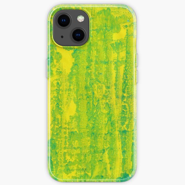 Simple Green and Yellow Texture Print iPhone Soft Case