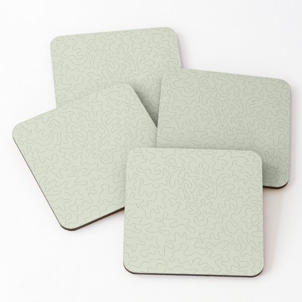 Item preview, Modern minimalistic pastel green one line drawing  designed and sold by StudioHinte.