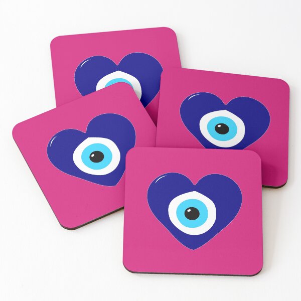 Item preview, Nazar evil eyes pearl heart designed and sold by emeksedesign.