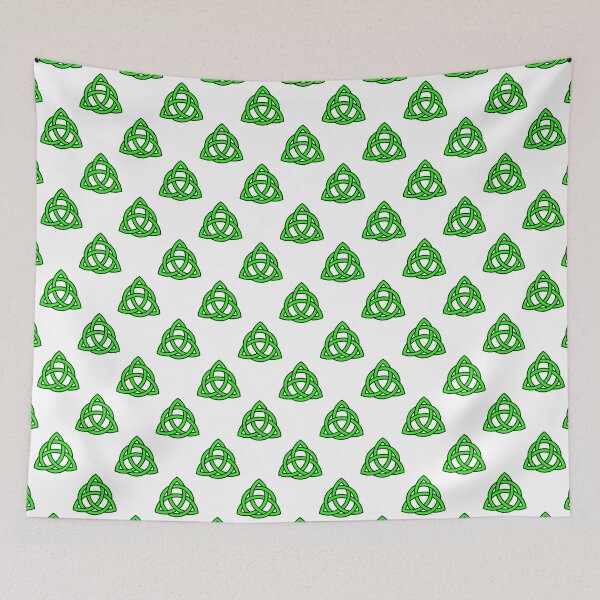 Item preview, Celtic Tribal Knot Repeating Pattern (Green, White background) designed and sold by Pendy777.