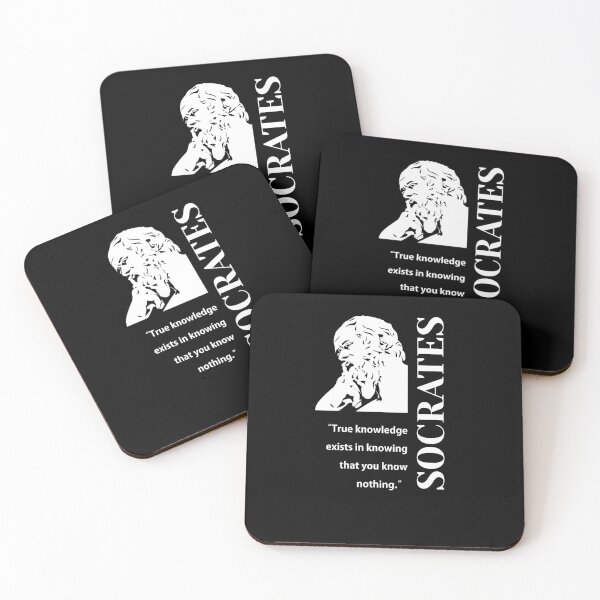 Item preview, (white) Socrates, philosopher, True knowledge know nothing. designed and sold by challengecafe.