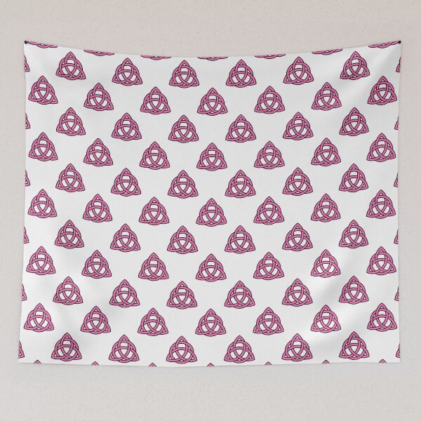 Item preview, Celtic Tribal Knot Repeating Pattern (Pink, White background) designed and sold by Pendy777.