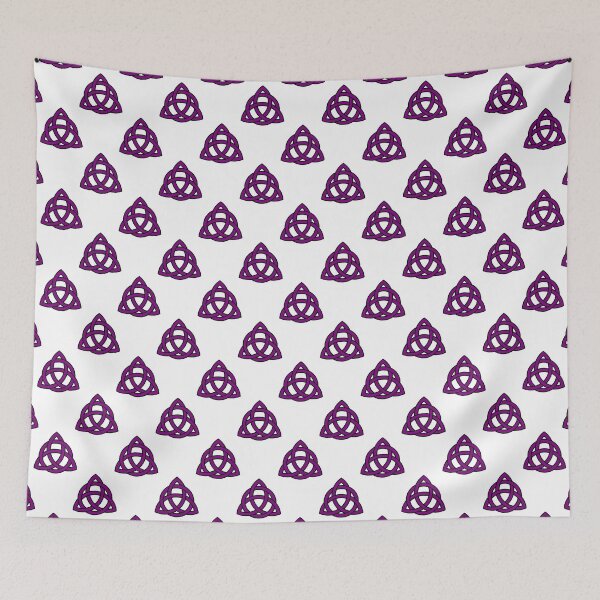 Item preview, Celtic Tribal Knot Repeating Pattern (Purple, White background) designed and sold by Pendy777.