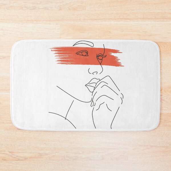 Item preview, Line Art Woman Face Drawing. Black Woman designed and sold by OneLinePrint.