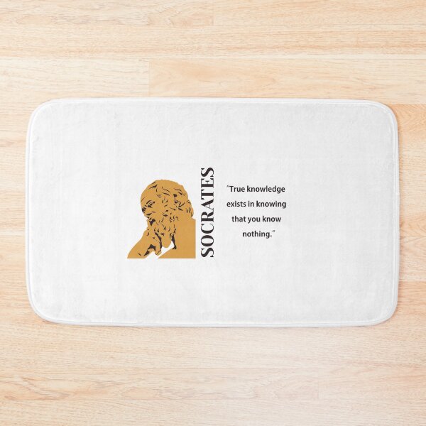 Item preview, (vertically) Socrates, philosopher, True knowledge know nothing. designed and sold by challengecafe.