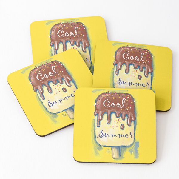 Item preview, Sweet cold colourful  ice cream. Hot summer time. designed and sold by RukkiZukkiArt.