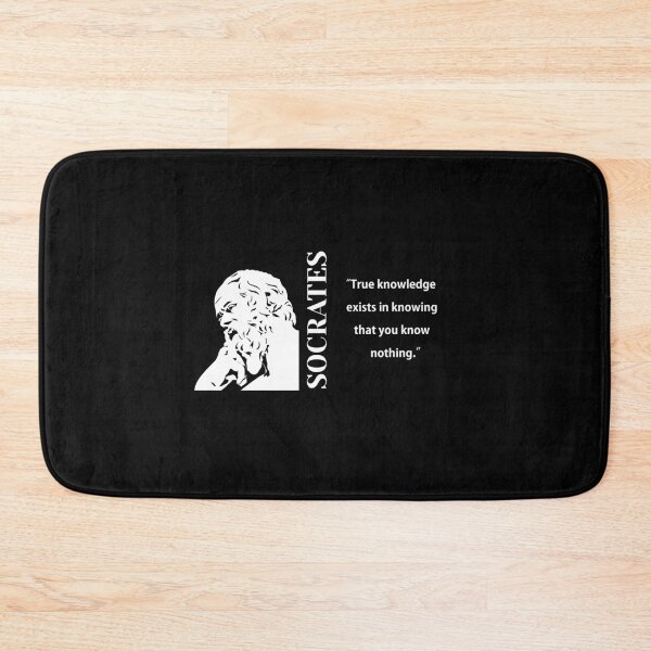 Item preview, (vertically white) Socrates, philosopher, True knowledge know nothing. designed and sold by challengecafe.
