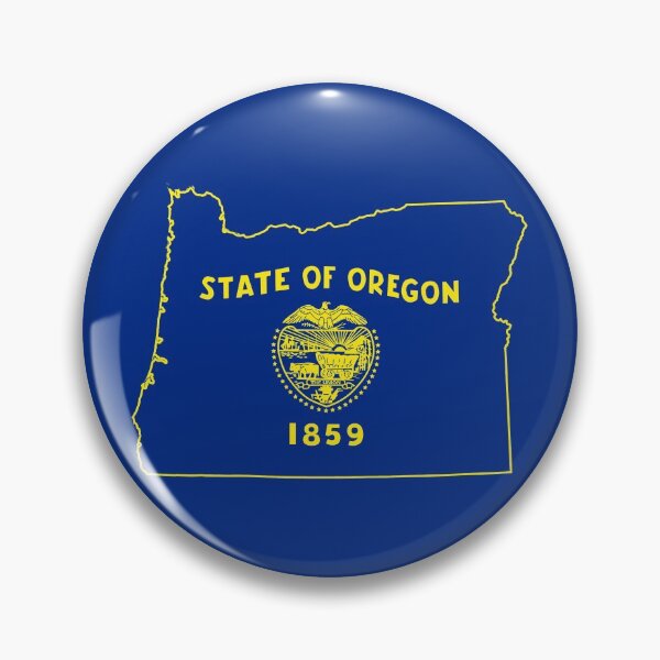 Item preview, Oregon Map Flag #3 designed and sold by SalahBlt.