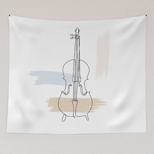 Item preview, Violin line art designed and sold by OneLinePrint.