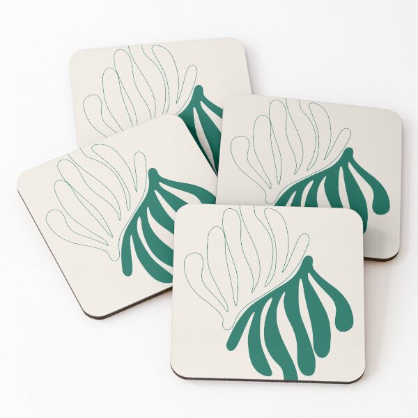 Item preview, Henri Matisse Flower, Paper Decoupes Art Dark Green, Matisse Cutout's designed and sold by re-make-.