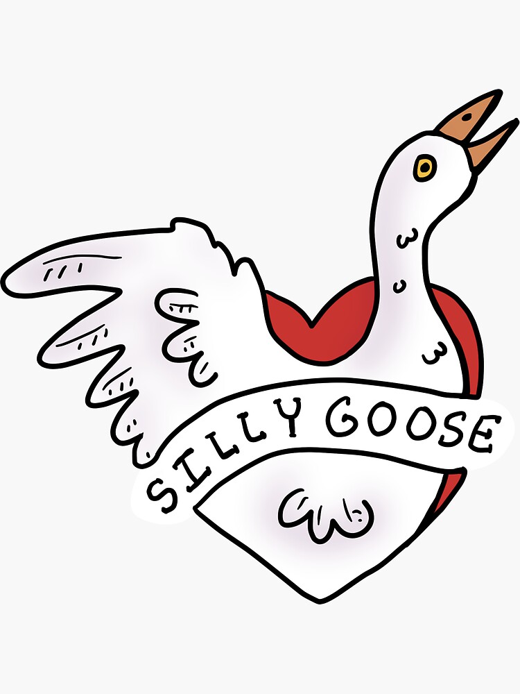 Certified Silly goose ID Sticker for Sale by MonicaEDesignz