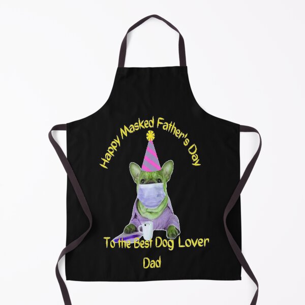 Artikelvorschau, Happy Masked Fathers Day Dog Lover Dad, Nr. 2, Bester Kumpel-Vatertag, Bester Mentor-Vatertag, Super-Stiefvater-Vatertag entworfen und verkauft von Adri Barnard.