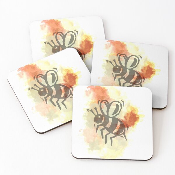 Item preview, HoneyBee with Abstract Colors designed and sold by Wifidonink.