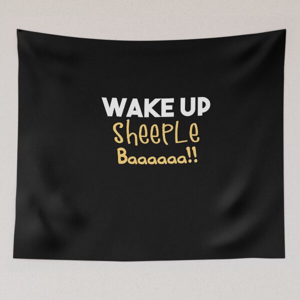 Item preview, Wake Up Sheeple Funny designed and sold by Heddar Badreddine.