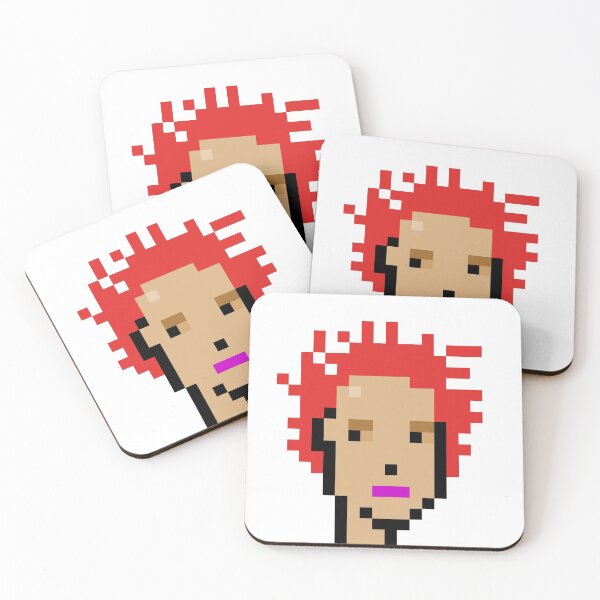 Item preview, CryptoPunk #600 (Female with Crazy Hair & Purple Lipstick) designed and sold by inVinnieVeritas.