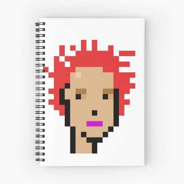 Item preview, CryptoPunk #600 (Female with Crazy Hair & Purple Lipstick) designed and sold by inVinnieVeritas.