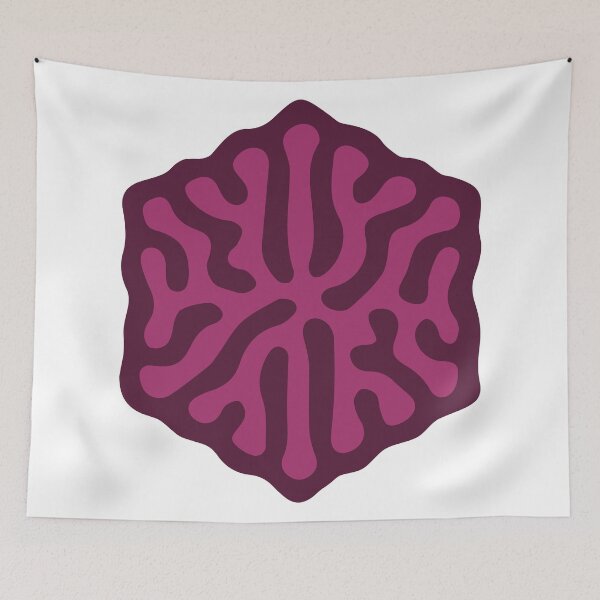 Item preview, Reaction-Diffusion Hexagon (Purple Pink) designed and sold by John Uttley.