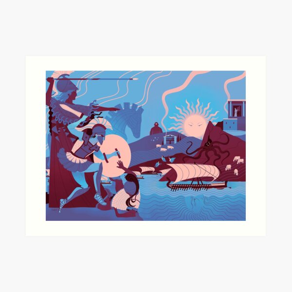 Homeric Landscape - Winter Art Print