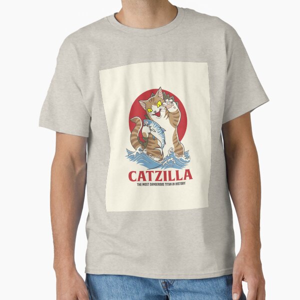 Vista previa del artículo con la obra «catzilla », diseñado y vendido por Hand-drawn.