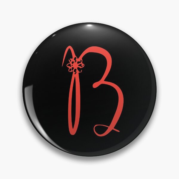 Item preview, Floral Initial monogram B designed and sold by Creative-draw.