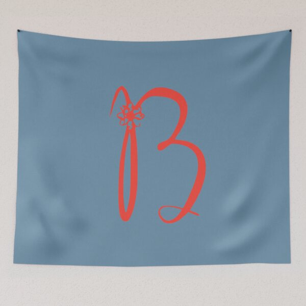 Item preview, Floral Initial monogram B designed and sold by Creative-draw.