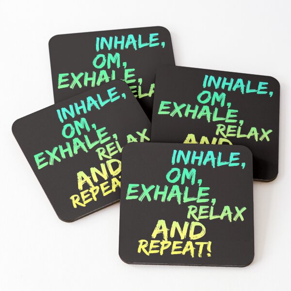 Item preview, Inhale, Om, Exhale, Relax and Repeat! designed and sold by Zen Co. Clothing.