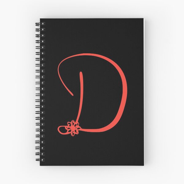 Item preview, Floral Initial monogram D designed and sold by Creative-draw.