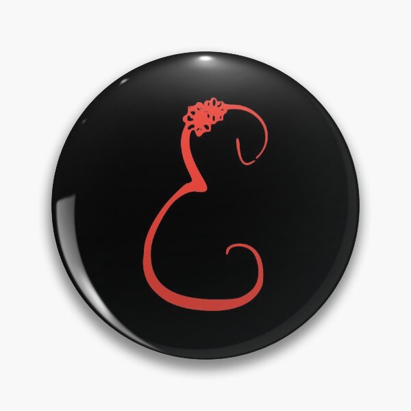 Item preview, Floral Initial monogram E designed and sold by Creative-draw.
