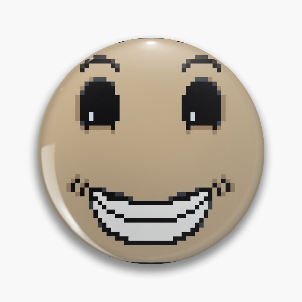 Item preview, Big Smiley face emoticon pixelated face designed and sold by For the love of Pixels.