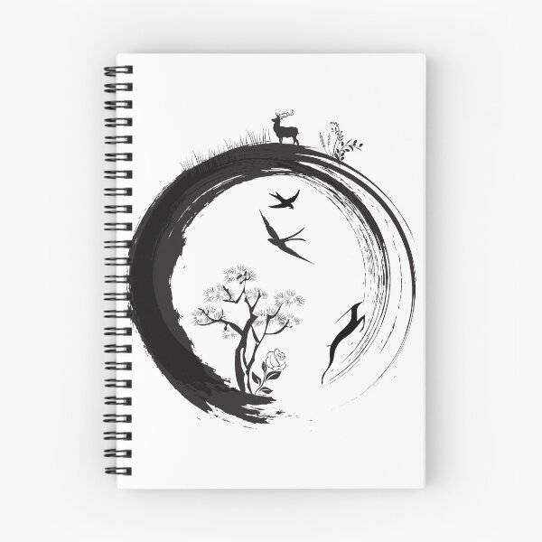 Item preview, Enso Zen Circle Japanese Symbol with Tree of Life designed and sold by Anna Lemos.