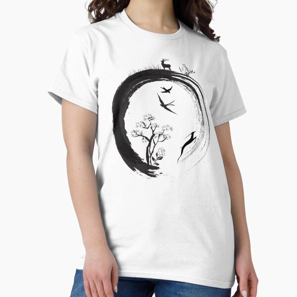 Item preview, Enso Zen Circle Japanese Symbol with Tree of Life designed and sold by Anna Lemos.