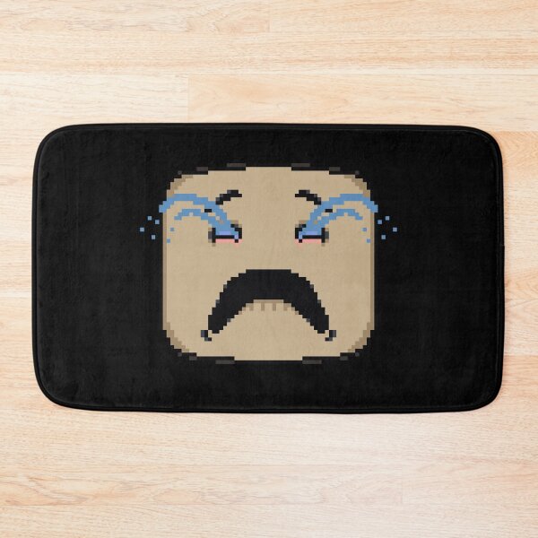 Item preview, Cry emoticon pixelated face - balling my eyes out designed and sold by For the love of Pixels.