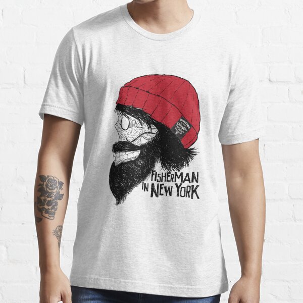 Human Skull and Beard Grunge Rocker' Unisex Jersey T-Shirt