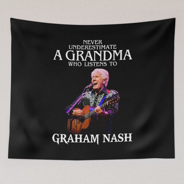 Item preview, Vintage Never Underestimate A Woman Who Listens to Graham 70s Nash designed and sold by Kennedyisaac.